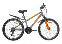 Велосипед Black Aqua Cross 1451 V 24" серый-оранжевый GL-204V