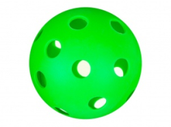 Мяч для флорбола F7322 зеленый 01170