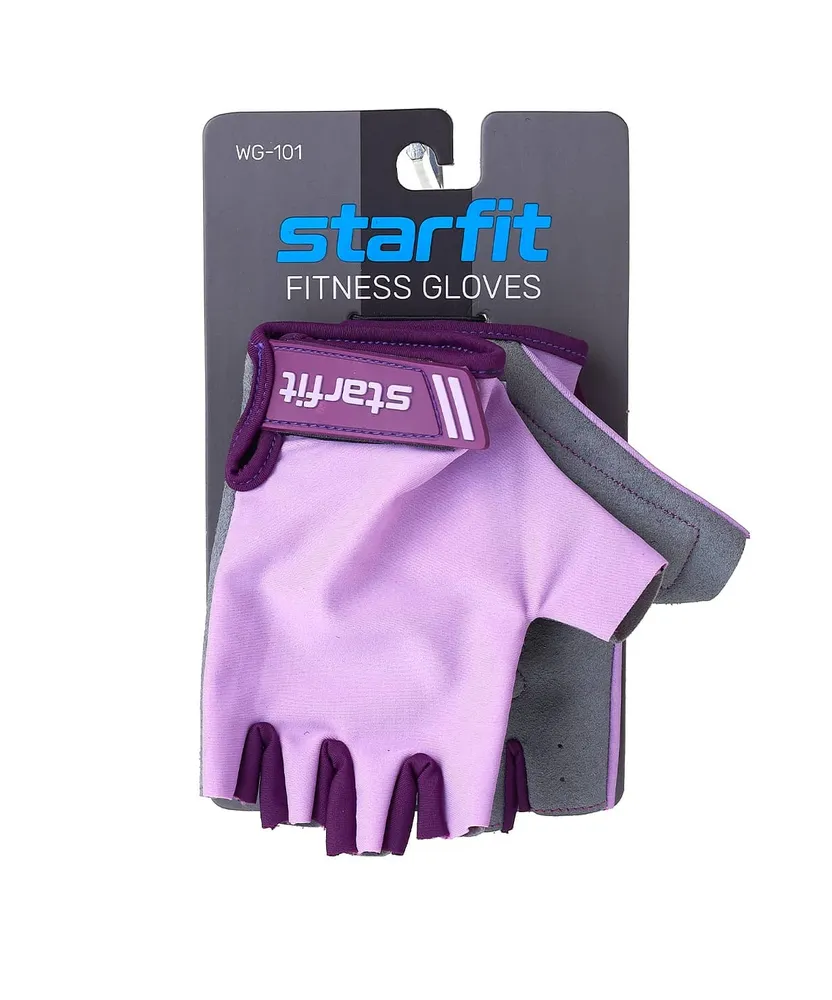 Реальное фото Перчатки StarFit WG-101 фиолетовый УТ-00020807 от магазина СпортСЕ